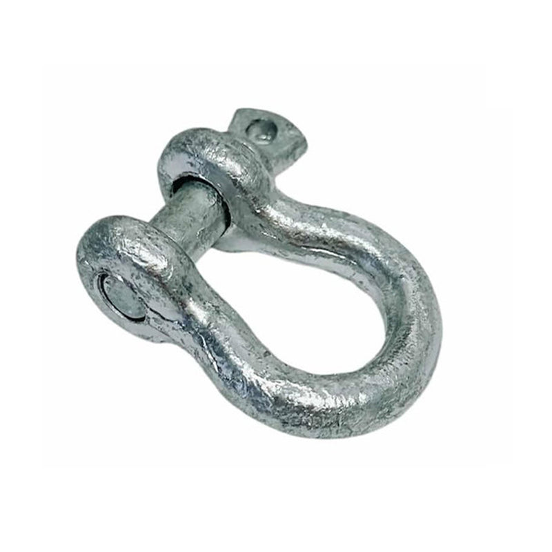 5 PC 5/16" Screw Pin Anchor Shackle Galvanized Steel Drop Forged 1500 Lbs D Ring Bow Rigging