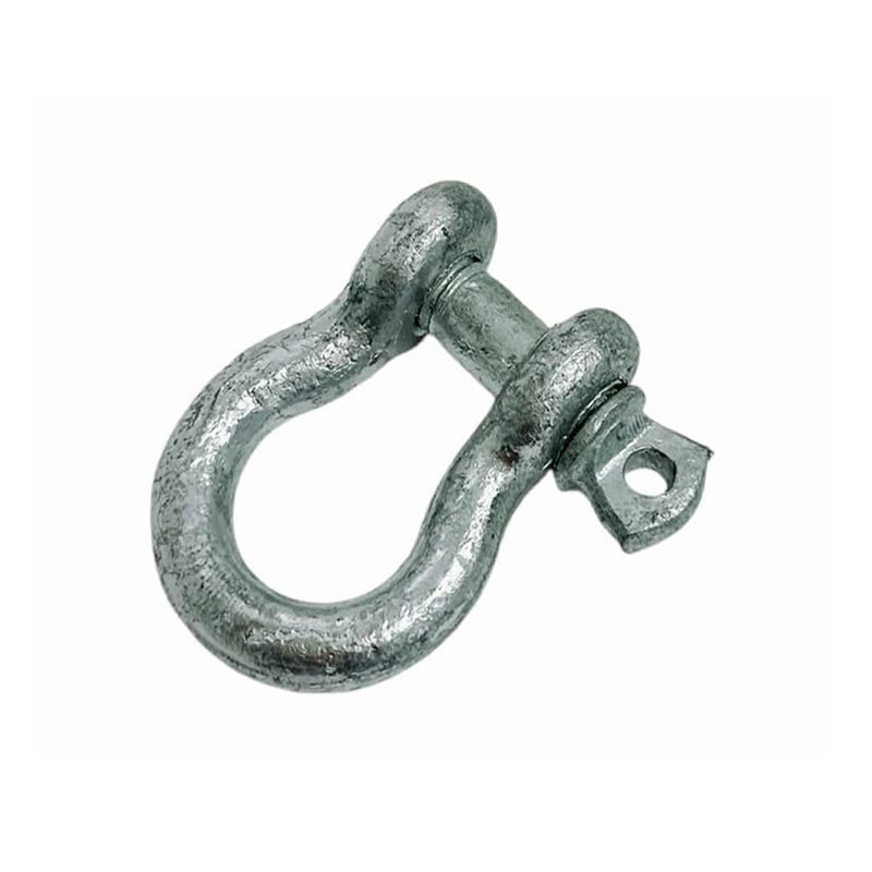 5 PC 5/16" Screw Pin Anchor Shackle Galvanized Steel Drop Forged 1500 Lbs D Ring Bow Rigging