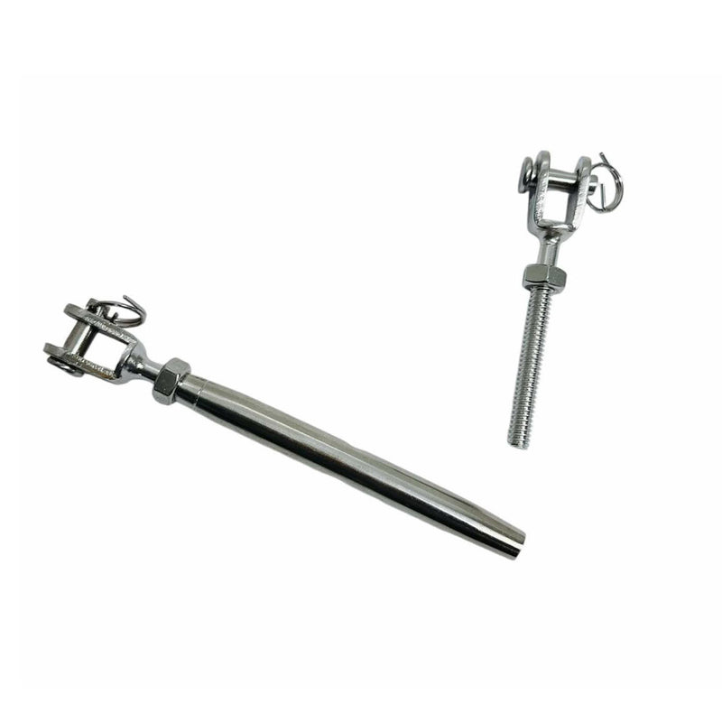 Stainless Steel JAW JAW Closed Body Turnbuckle 3/16", 1/4", 5/16", 3/8", 5/8"