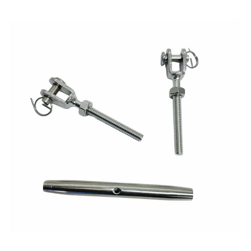 Stainless Steel JAW JAW Closed Body Turnbuckle 3/16", 1/4", 5/16", 3/8", 5/8"