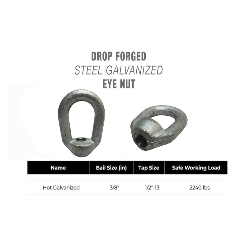 Galvanized Eye Nut Tap Thread Drop Forged Carbon Steel