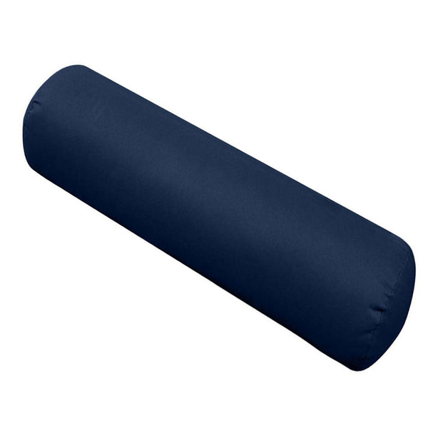 |COVER ONLY| Knife Edge Medium Size 24x6 Outdoor Bolster Pillow Water Repellent Decorative Bolster Pillow for Porch Swing Couch Sofa Cushion Patio Furniture AD101