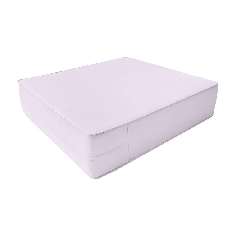 Piped Trim Outdoor Deep Seat Cushion 23x24x6, Water Repellent, Patio Furniture Patio Cushion Slipcovers Replacement Seat Cushion Covers AD107