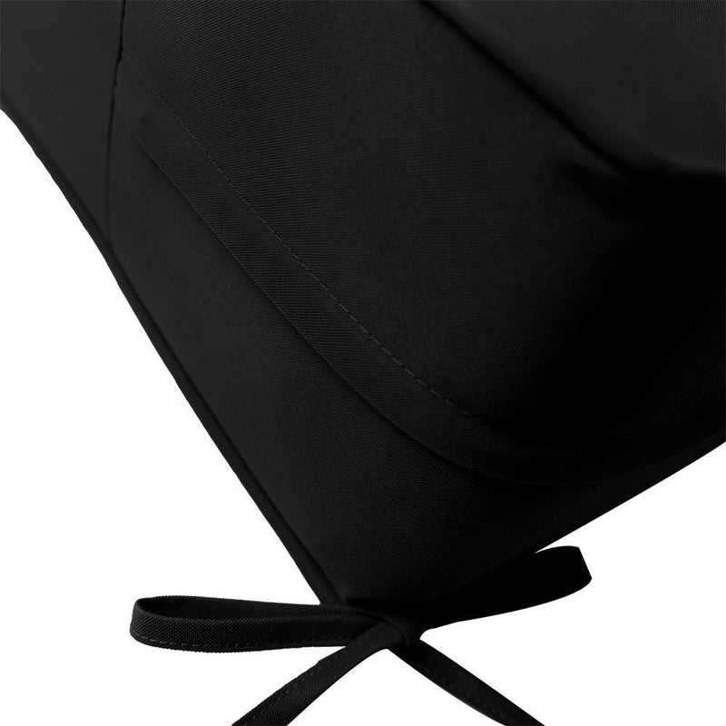 Piped Trim Outdoor Deep Seat Cushion 23x24x6, Water Repellent, Patio Furniture Patio Cushion Slipcovers Replacement Seat Cushion Covers AD109