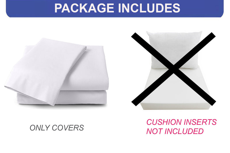 |COVER ONLY| Piped Trim Outdoor Deep Seat Cushion 26x30x6, Water Repellent, Patio Furniture Patio Cushion Slipcovers Replacement Seat Cushion Covers AD101