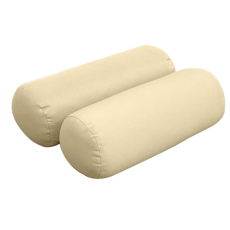 Style3 Full Size 6PC Knife Edge Outdoor Daybed Mattress Cushion Bolster Pillow Slip Cover Complete Set AD103