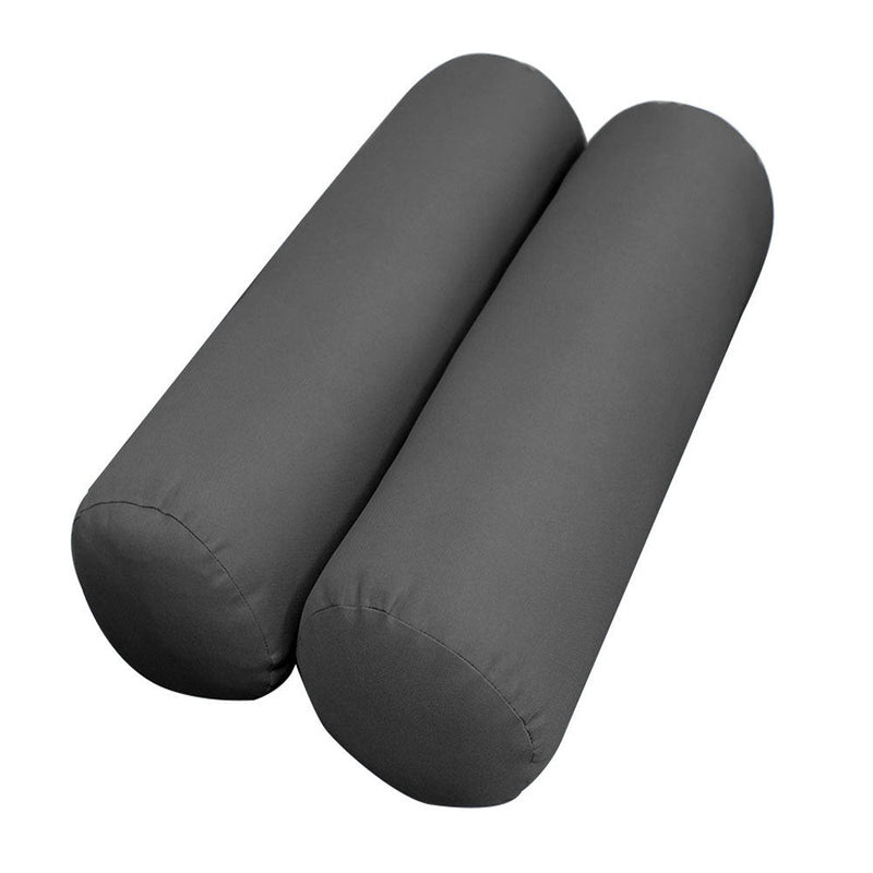 Style4 Twin-XL Size 5PC Knife Edge Outdoor Daybed Mattress Cushion Bolster Pillow Slip Cover Complete Set AD003