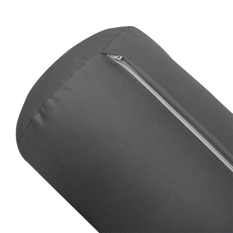 Style4 Twin-XL Size 5PC Knife Edge Outdoor Daybed Mattress Cushion Bolster Pillow Slip Cover Complete Set AD003