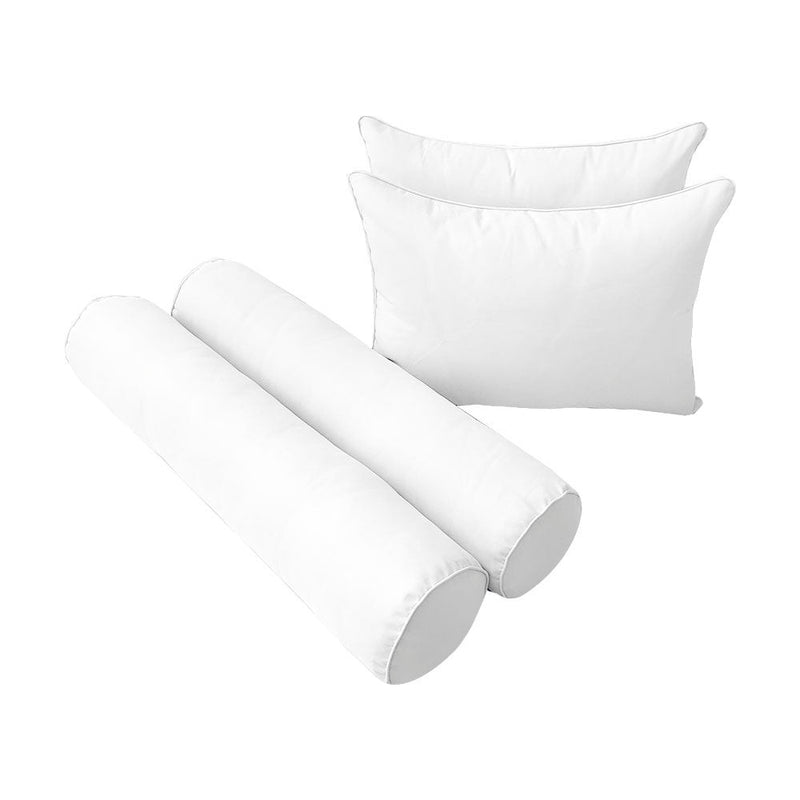 Style4 Twin-XL Size 5PC Pipe Outdoor Daybed Mattress Bolster Pillow Fitted Sheet Slip Cover Only AD106