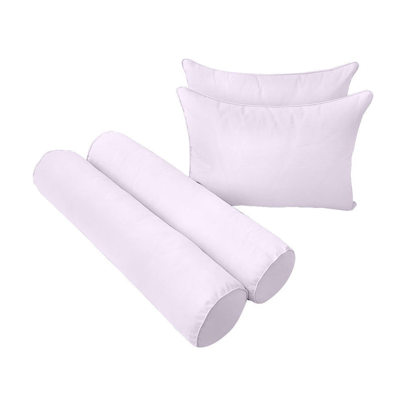 Style4 Twin-XL Size 5PC Pipe Outdoor Daybed Mattress Cushion Bolster Pillow Slip Cover Complete Set AD107