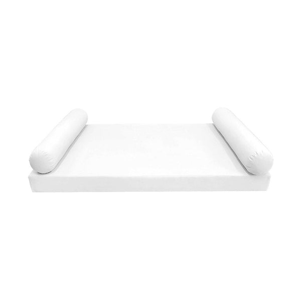 Style5 Twin-XL Size 3PC Knife Edge Outdoor Daybed Mattress Cushion Bolster Pillow SlipCover COMPLETE SET AD106