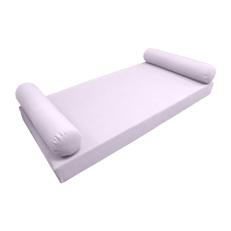 Style5 Twin-XL Size 3PC Knife Edge Outdoor Daybed Mattress Cushion Bolster Pillow SlipCover COMPLETE SET AD107