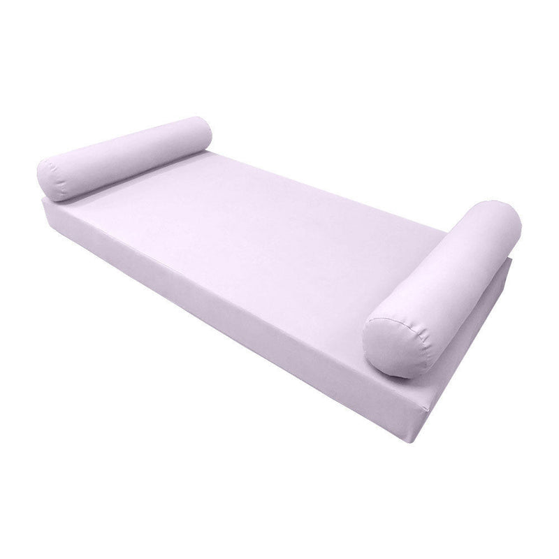 Style5 Twin-XL Size 3PC Knife Edge Outdoor Daybed Mattress Cushion Bolster Pillow SlipCover COMPLETE SET AD107