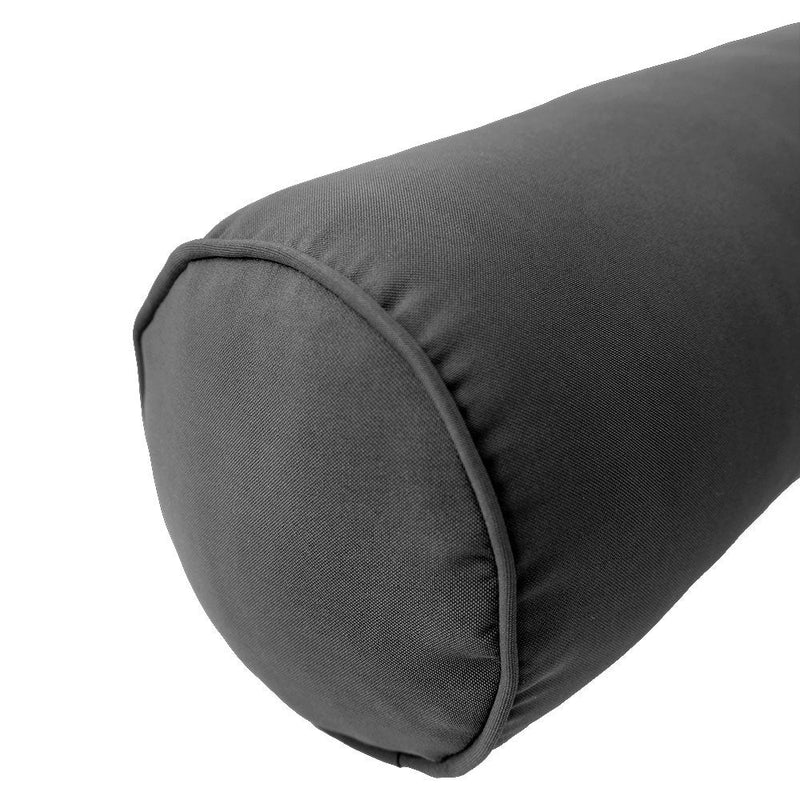 Style5 Twin-XL Size 3PC Pipe Trim Outdoor Daybed Mattress Cushion Bolster Pillow SlipCover COMPLETE SET AD003