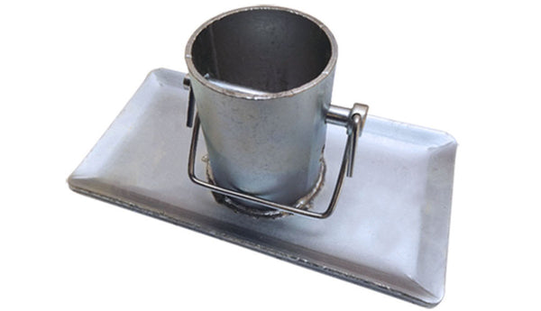 Trailer Marine Galvanized Jack Foot Plate w-pin 5k lb 2" I.D. A-Frame Footplate