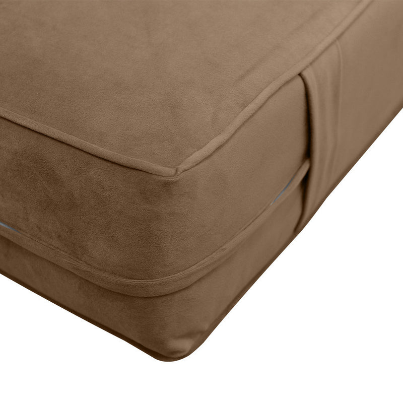 Same Pipe 8" FULL 75x54x8 Velvet Indoor Daybed Mattress |COVER ONLY|-AD308