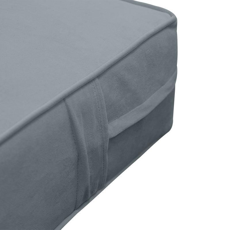 STYLE V3 TwinXL Velvet Pipe Trim Indoor Daybed Mattress Pillow |COVER ONLY|AD347