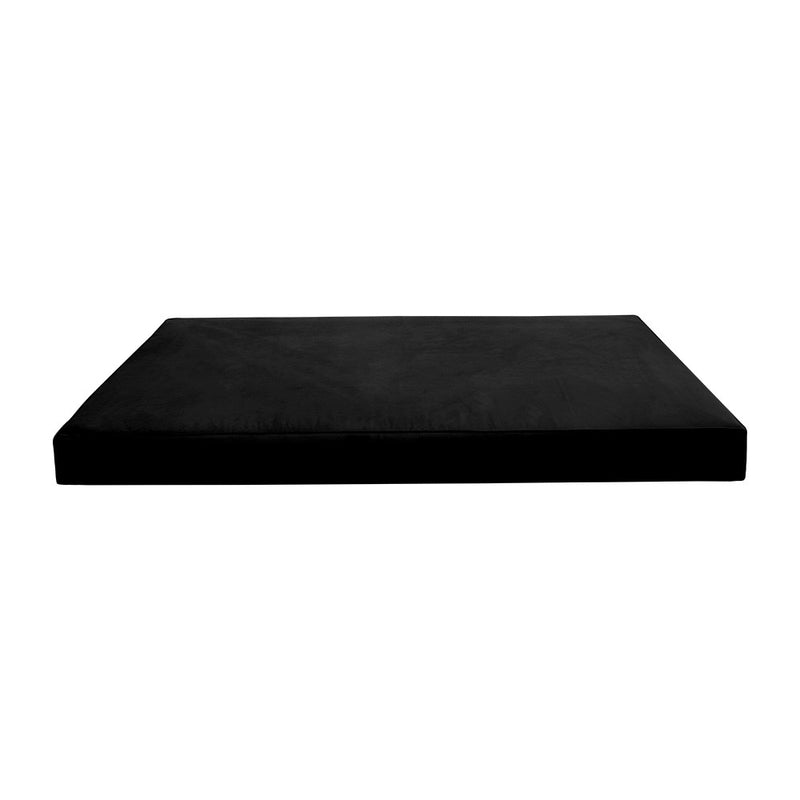 STYLE V4 Full Velvet Pipe Trim Indoor Daybed Mattress Pillow |COVER ONLY| AD374