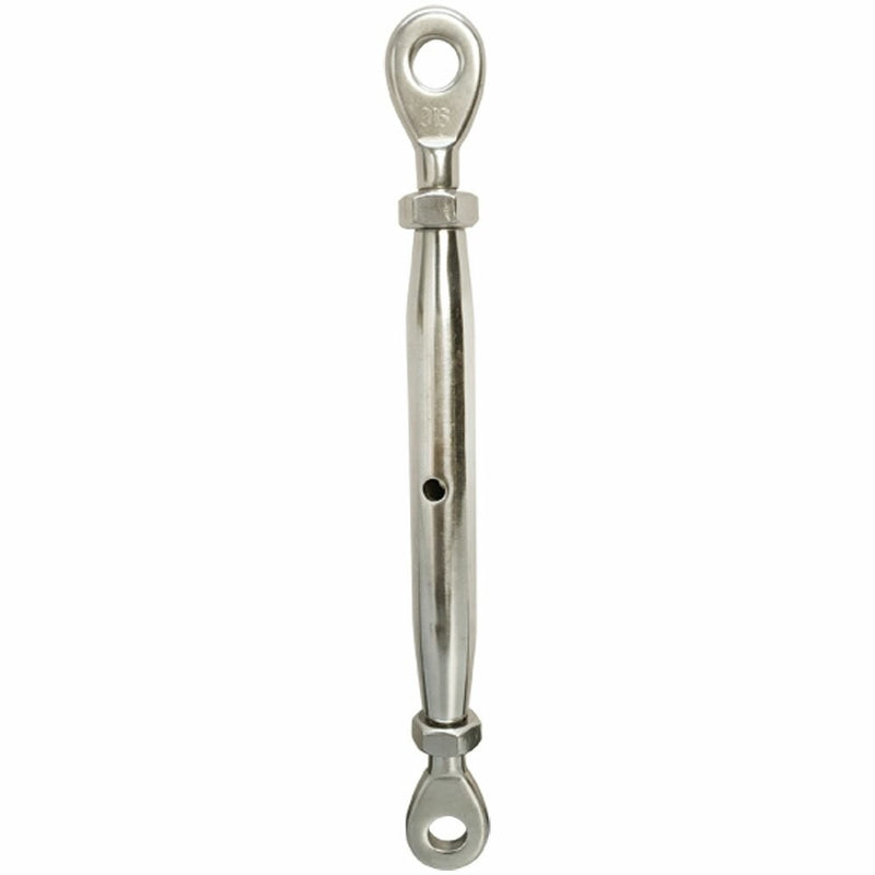 1/4'' Marine Stainless Steel Closed Body Turnbuckle EYE EYE Rig 300 Lbs