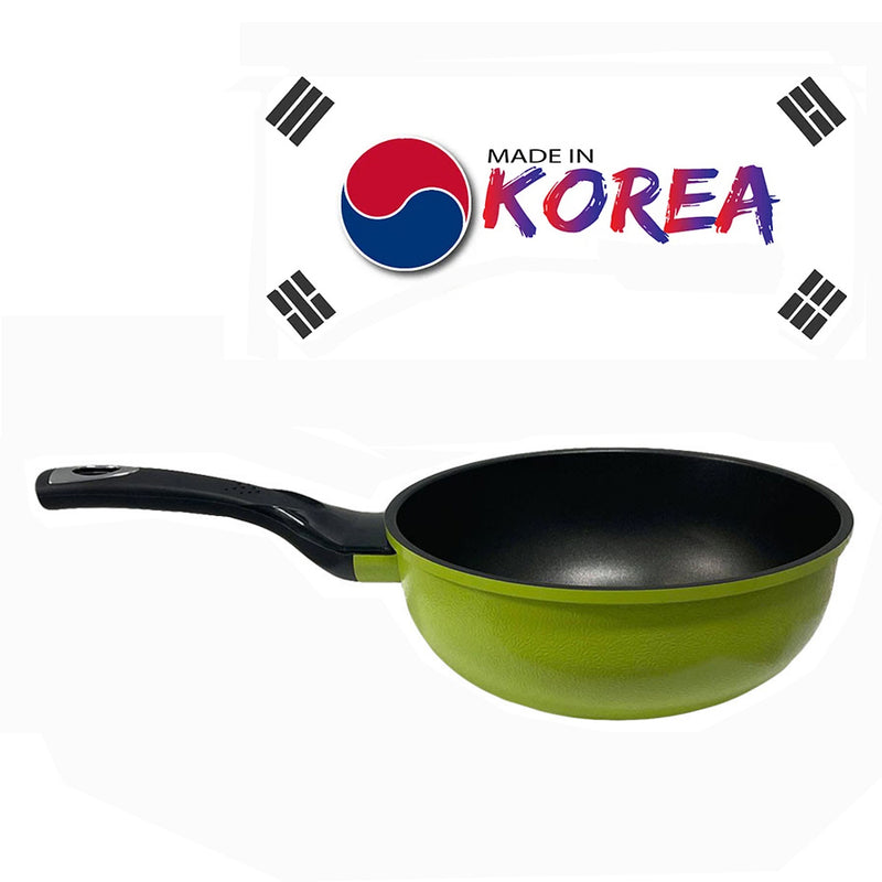 8'' (20cm) 3D Diamond Coating Nonstick Wok Cookware