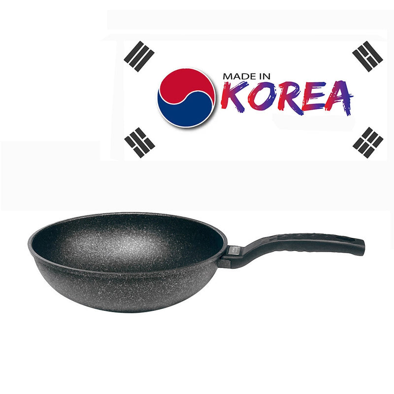 11" Marble Wok Non-Stick Cooking Frying Pan Pot 5 Layer Marble Wok Cookware