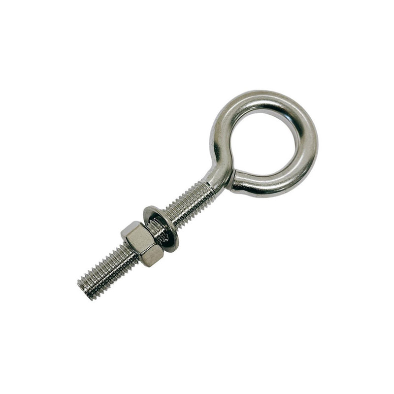 Marine Boat Stainless Steel T316 Turned Eye Bolt Nut and Washer _ Various Sizes