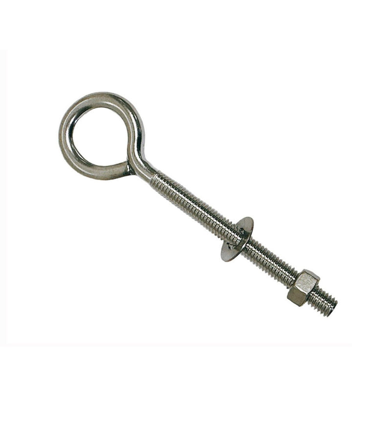 Marine Boat Stainless Steel T316 Turned Eye Bolt Nut and Washer _ Various Sizes