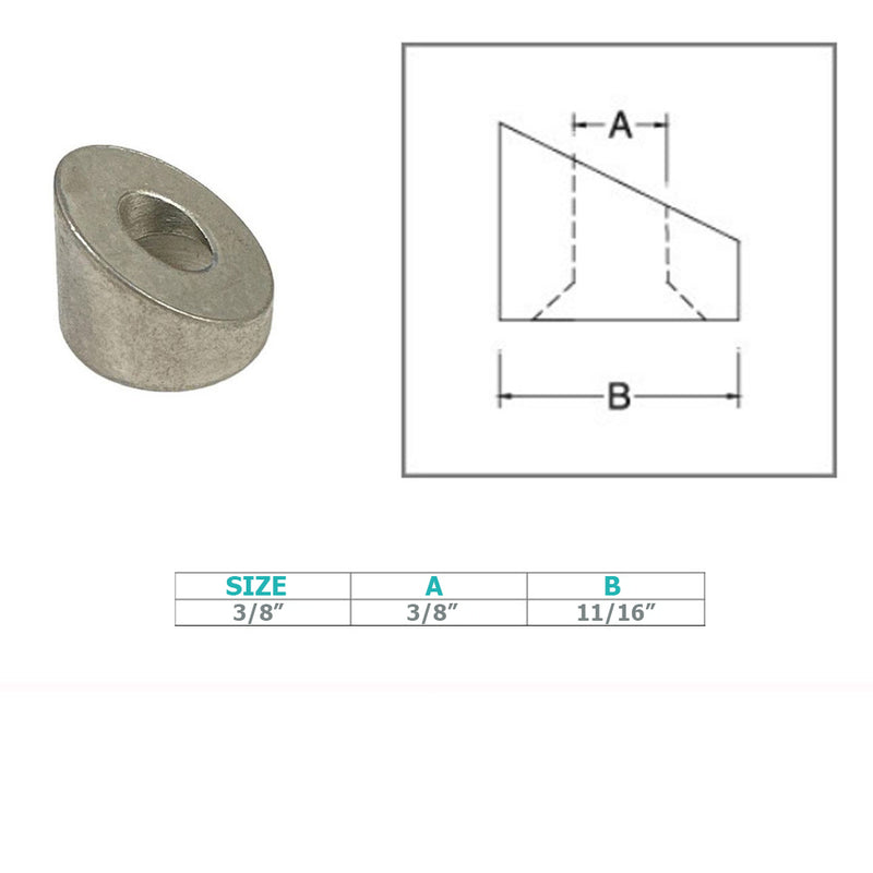 Marine Boat Stainless Steel T316 30 Degree Countersunk Angle Washer Cable