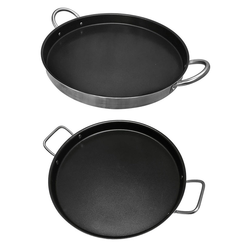 Alu Comal Griddle Top Grill 1-1/2" Depth NonStick Coating Spanish Paella Pan