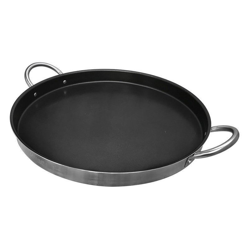 Alu Comal Griddle Top Grill 1-1/2" Depth NonStick Coating Spanish Paella Pan