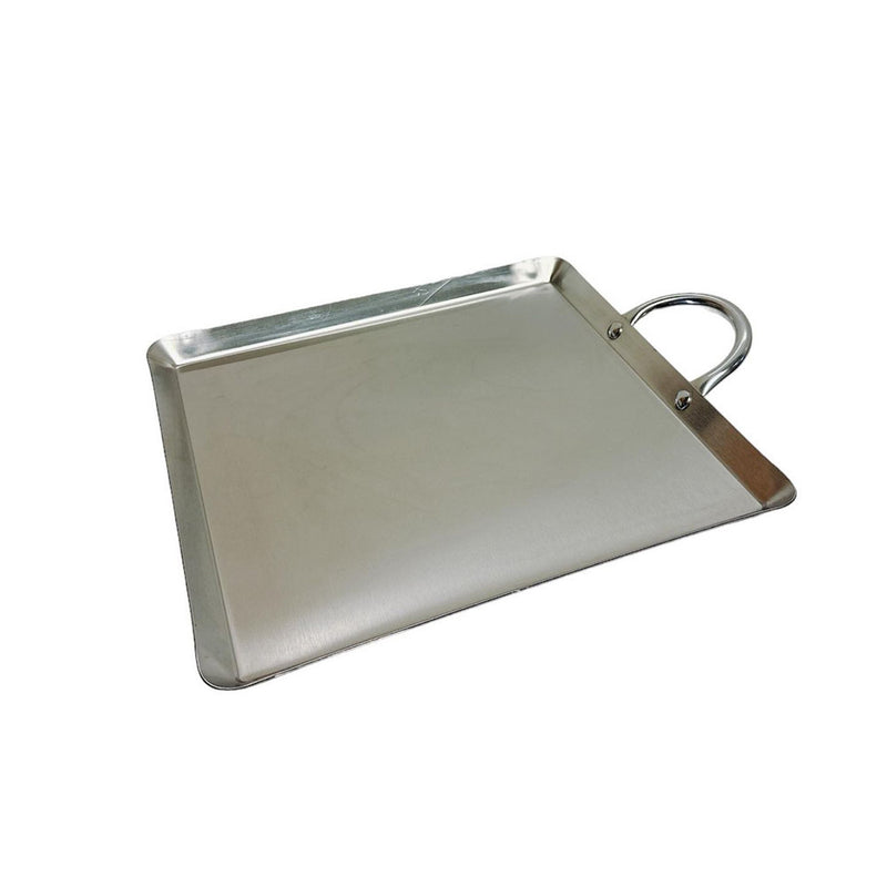 12" Stainless Steel Square Tortilla Warmer Serving Tray Cookware Flat Pan