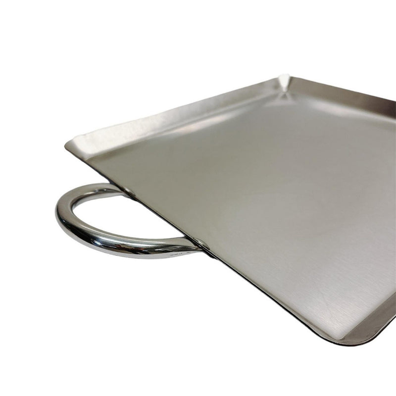 12" Stainless Steel Square Tortilla Warmer Serving Tray Cookware Flat Pan