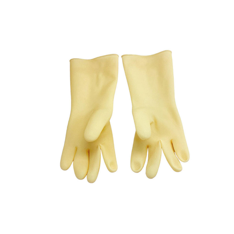 13-1/2" Natural Latex Rubber Work Gloves Fishery Dishwashing Gloves Anti-Slip Cleaning Gloves