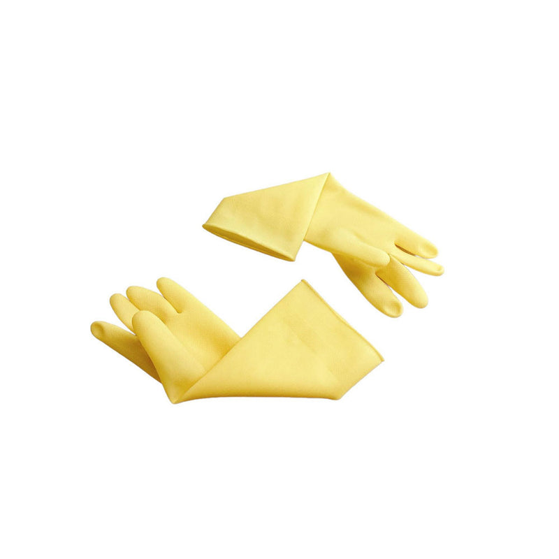 13-1/2" Natural Latex Rubber Work Gloves Fishery Dishwashing Gloves Anti-Slip Cleaning Gloves