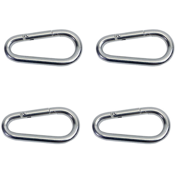 4 Pcs Marine Stainless Steel 3/16" Pear Shape Snap Hook Rigging Lift 100 Lbs WLL