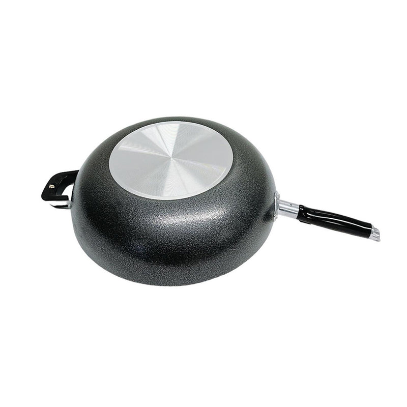 13.5" (34CM) Non-Stick Coating Wok Pan With Lid Cooking Pot Cookware Frying Wok