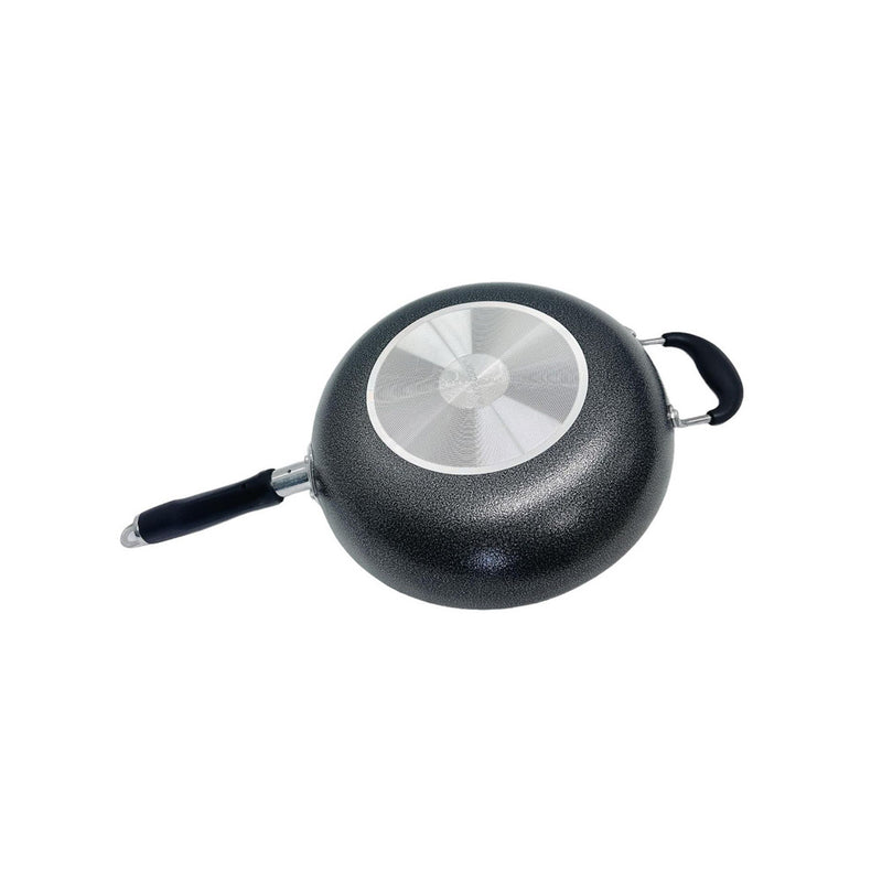 12" (30CM) Non-Stick Coating Wok Pan With Lid Cooking Pot Cookware Frying Wok