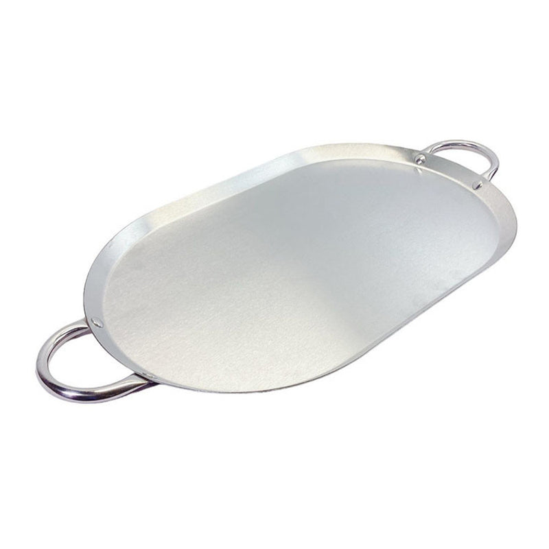 21" x 13" Stainless Steel Oval Tortilla Warmer Serving Tray Kitchen Supply