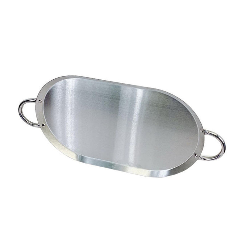 21" x 13" Stainless Steel Oval Tortilla Warmer Serving Tray Kitchen Supply