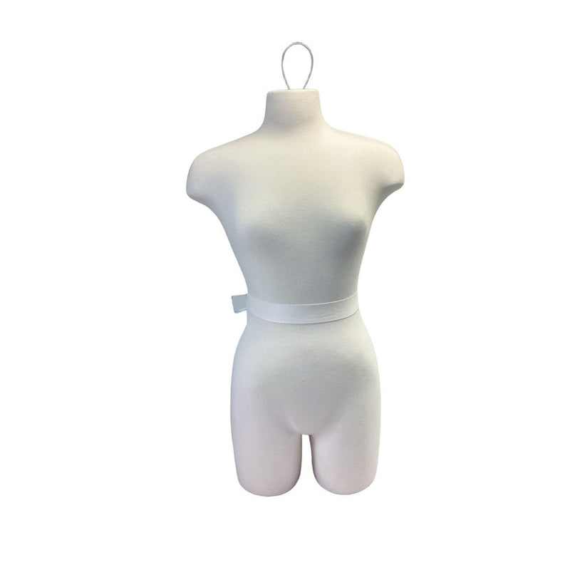 MEDIUM Female Torso Form with Half Legs Female Mannequin Torso Dress Form