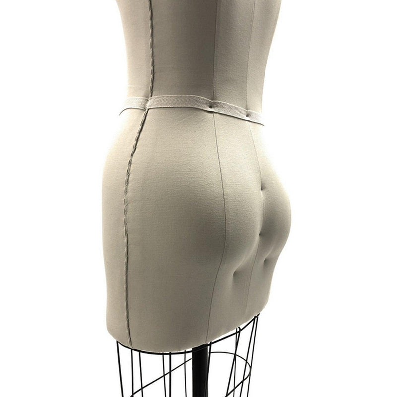 Sz 4 Half Body Female Professional Dress Form w/ Collapsible Shoulder Mannequin