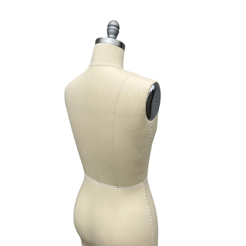 Sz 8 Half Body Female Professional Dress Form w/ Collapsible Shoulders Mannequin