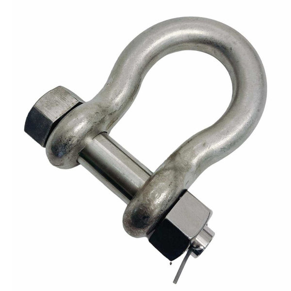 Marine T316 Stainless Steel Drop Forged 1/2" Bolt Pin Anchor Shackle 3000 Lb WLL