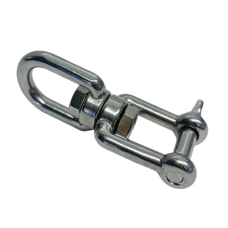 4 Pcs Stainless Steel T316 3/8" JAW EYE Swivel Marine Mooring - 1500 lbs