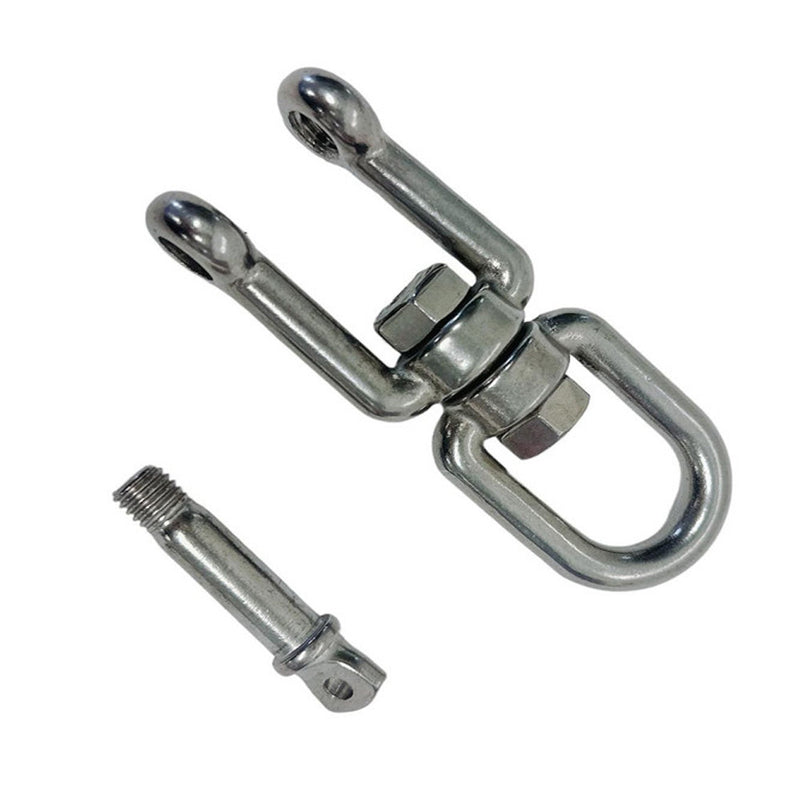 4 Pcs Stainless Steel T316 3/8" JAW EYE Swivel Marine Mooring - 1500 lbs