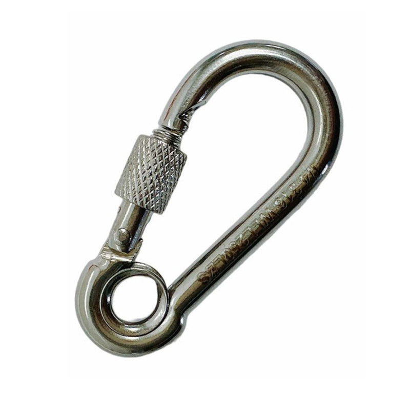 20 Pc Marine Stainless Steel 1/4" Spring Snap Hook W/ Eyelet & Screw 250 Lbs WLL