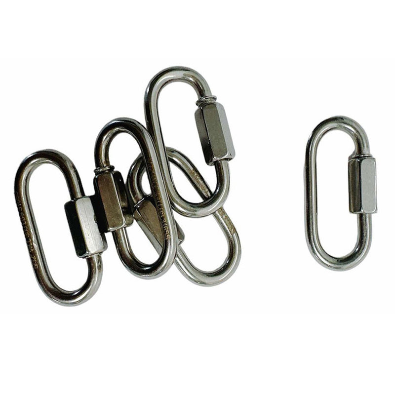 50 Pcs 1/8'' Marine 316 Stainless Steel Quick Link Shackle Boat WLL 150 Lbs