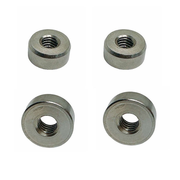 4 Pcs Marine Boat T316 Stainless Steel 1/4"-20 Thread 5/8" Flat End Hardware Nut