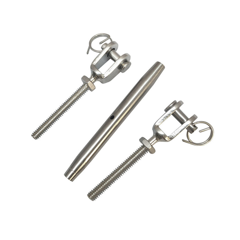 Stainless Steel JAW JAW Closed Body Turnbuckle 3/16", 1/4", 5/16", 3/8", 5/8"