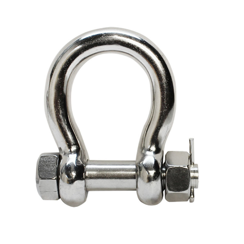 Stainless Steel 316 Bolt Pin Anchor Shackle 3/16" to 5/8" Oversized Pin